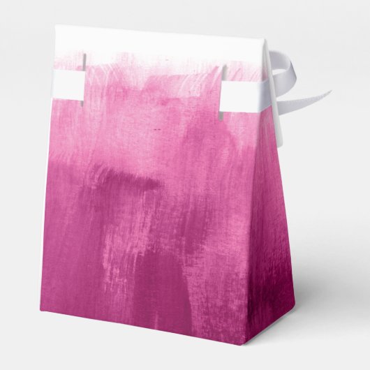 Waterverf roze wasbruiloft bedankt bedankdoosjes (Achterkant)