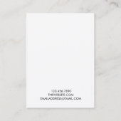 Waterverf Roze Waterverf Ketting Display Kaart Visitekaartje (Achterkant)