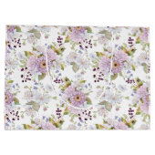 Waterverf Roze Wilde Bloem Bloemendesign Groot Cadeauzakje (Achterkant)