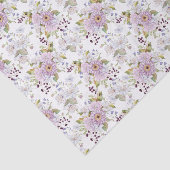 Waterverf Roze Wilde Bloem Florale Wrap Tissuepapier (Detail)