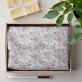 Waterverf Roze Wilde Bloem Florale Wrap Tissuepapier (Geschenk)