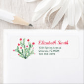 Waterverf roze wit groen etiket (Insitu)