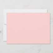 Waterverf Roze Witte Bloem Bruidslunch Goud Kaart (Achterkant)
