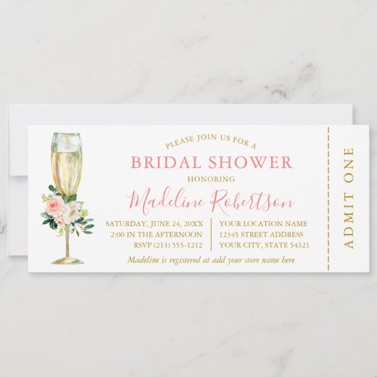 Waterverf Roze witte flacon Vrijgezellenfeest Kaart (Voorkant)