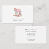 Waterverf Roze & witte mixer Bakkerij Visitekaartje (Voorkant / Achterkant)