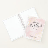 Waterverf Roze x Gouden Bat Mitswa Gastboek Notitieboek (Binnen)