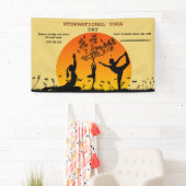 Waterverf roze Yoga Mediation instructeur healer Spandoek (Insitu)