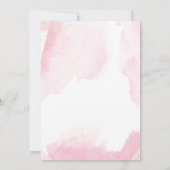 Waterverf roze zoet zeventien 17e verjaardag kaart (Achterkant)