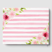 Waterverf roze zomerbloemen bruiloft gastenboek (Achterkant)