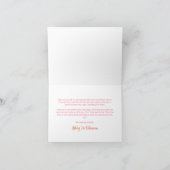 Waterverf Roze Zon Dank Je Bedankkaart (Binnen)
