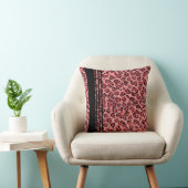 Waterverf Roze Zwart Leopard Print Patroon Decor Kussen (Stoel)
