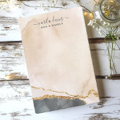 Waterverf Roze zwarte goudWaterverf Marble Salon Post-it® Notes