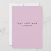 Waterverf roze zwarte orchidee bloemen RSVP Kaart (Achterkant)