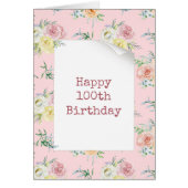 Waterverf Rozen 100e verjaardag (Voorkant)