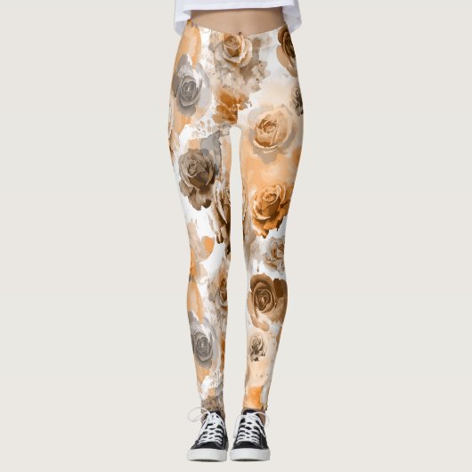 WATERVERF ROZEN 2 LEGGINGS (Voorkant)