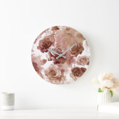 WATERVERF ROZEN 3 GROTE KLOK (Huis)