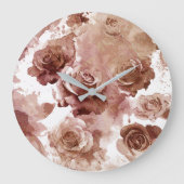 WATERVERF ROZEN 3 GROTE KLOK (Voorkant)