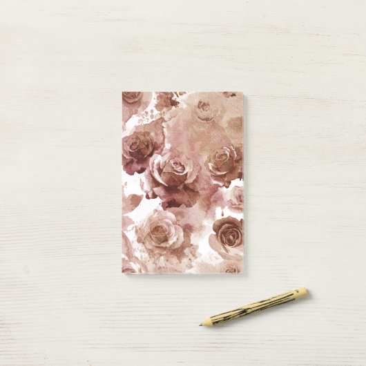 WATERVERF ROZEN 3 POST-IT® NOTES (Op bureau)