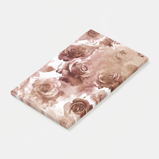 WATERVERF ROZEN 3 POST-IT® NOTES (Schuin)