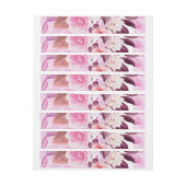 WATERVERF ROZEN 4 ADRESLABEL WIKKEL (Vel)