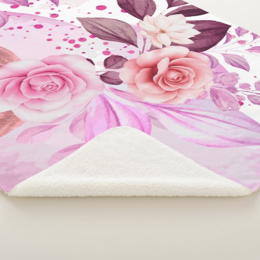 WATERVERF ROZEN 4 SHERPA DEKEN (3/4)