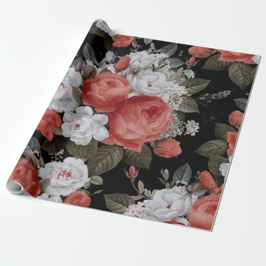 WATERVERF ROZEN 7 CADEAUPAPIER (Uitgerold)