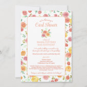 Waterverf Rozen 80th Birthday Kaart Shower (Voorkant)