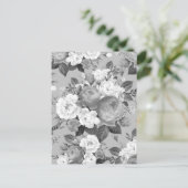 WATERVERF ROZEN 9 BRIEFKAART (Staand voorkant)