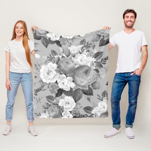 WATERVERF ROZEN 9 FLEECE DEKEN (In situ)