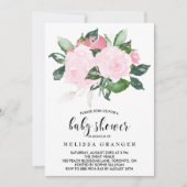 Waterverf Rozen Baby shower Kaart (Voorkant)