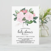 Waterverf Rozen Baby shower Kaart (Staand voorkant)