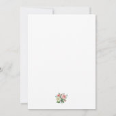 Waterverf Rozen Baby shower Kaart (Achterkant)