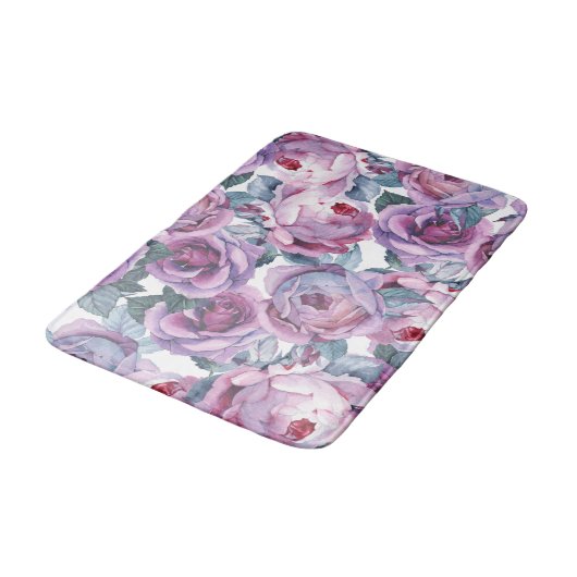 Waterverf rozen badmat florhome decor (Gekanteld)