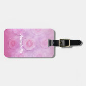 Waterverf rozen bagagelabel (Voorkant horizontaal)