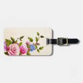 Waterverf Rozen Bagagelabel (Voorkant horizontaal)