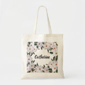 Waterverf Rozen Ballerina Floral Art Tote Bag (Voorkant)