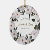 Waterverf Rozen Ballerina Floral Design Keramisch Ornament (Rechts)