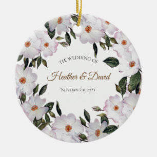Waterverf Rozen Ballerina Floral Design Keramisch Ornament