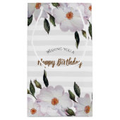 Waterverf Rozen Ballerina Floral Design Klein Cadeauzakje (Achterkant)