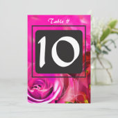 WATERVERF ROZEN Bat Mitzvah Table Kaart (Staand voorkant)