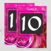 WATERVERF ROZEN Bat Mitzvah Table Kaart (Voorkant / Achterkant)