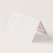 Waterverf Rozen & bijtende houten katoen Hartelijk Kaart (Achterkant)