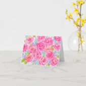 Waterverf Rozen Blanco Note Kaart elke gelegenheid (Gele Bloem)