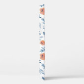 Waterverf Rozen: Blauwe bladeren naadloos Case-Mate iPhone Case (Achterkant / Rechts)