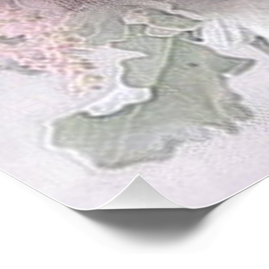 Waterverf Rozen Bloemen bloemen Moderne Perfect Poster (Hoek)