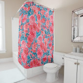 Waterverf Rozen Bloemen Tapestry Douchegordijn (In situ)