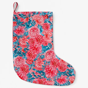 Waterverf Rozen Bloemen Tapestry Kleine Kerstsok