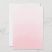 Waterverf Rozen Blush Pink Floral Quinceanera Kaart (Achterkant)