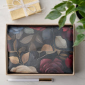 Waterverf Rozen boeket bladeren kleurrijke ontkopp Tissuepapier (Geschenk)