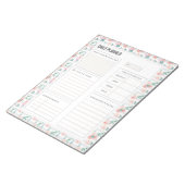 Waterverf Rozen Boeket Dagelijkse Planner Pagina's Notitieblok (Schuin)